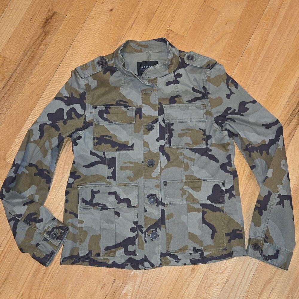 Sanctuary Camo Jacket women sz M